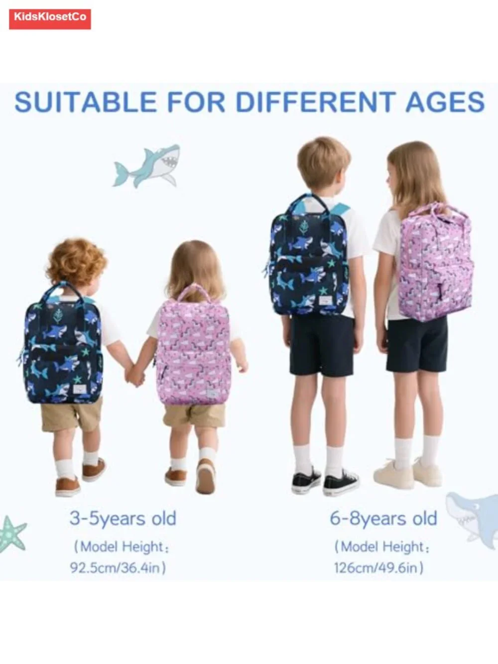 Kids Water-Resistant Backpack with Padded Straps and Large Capacity